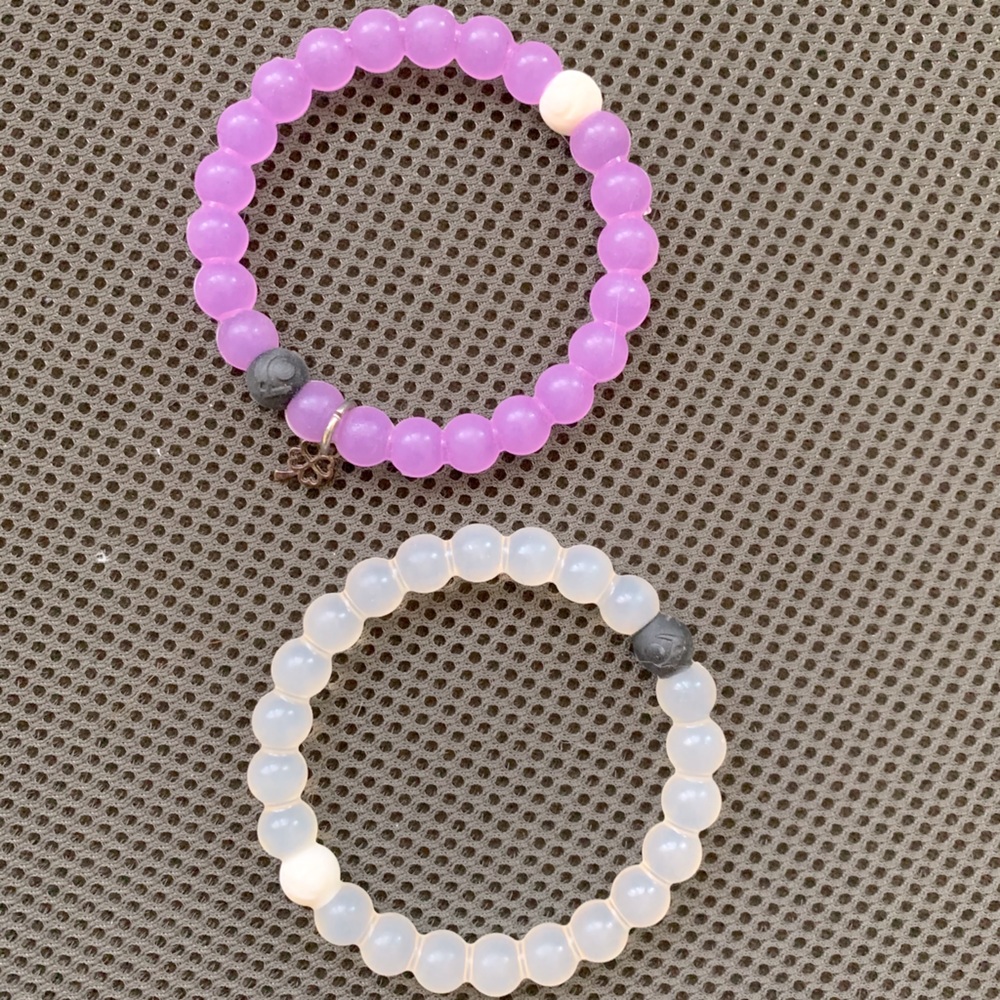 Clear & Purple Small Lokai Bracelets - image 1